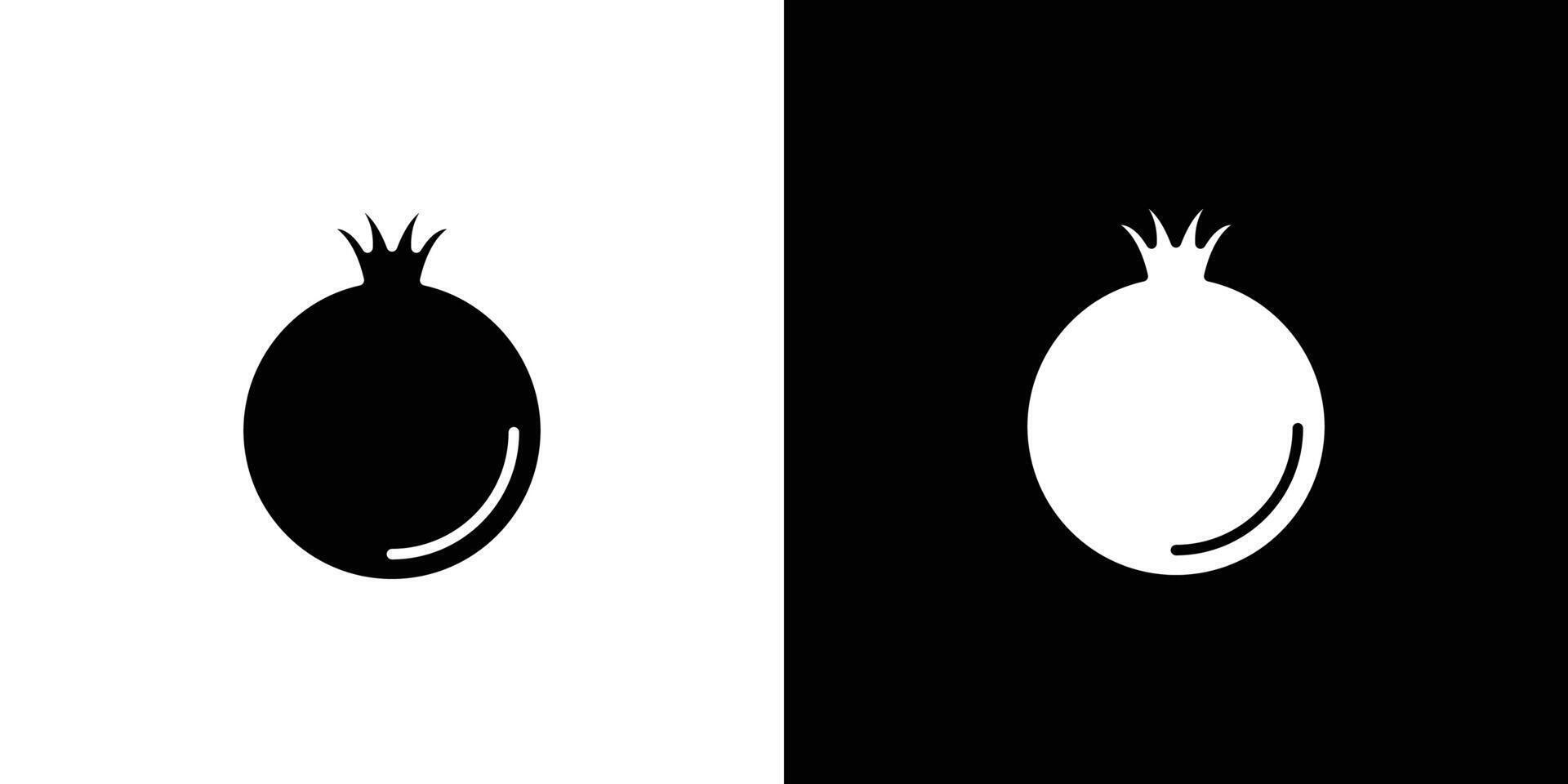 pomegranate icon Art design illustration vector