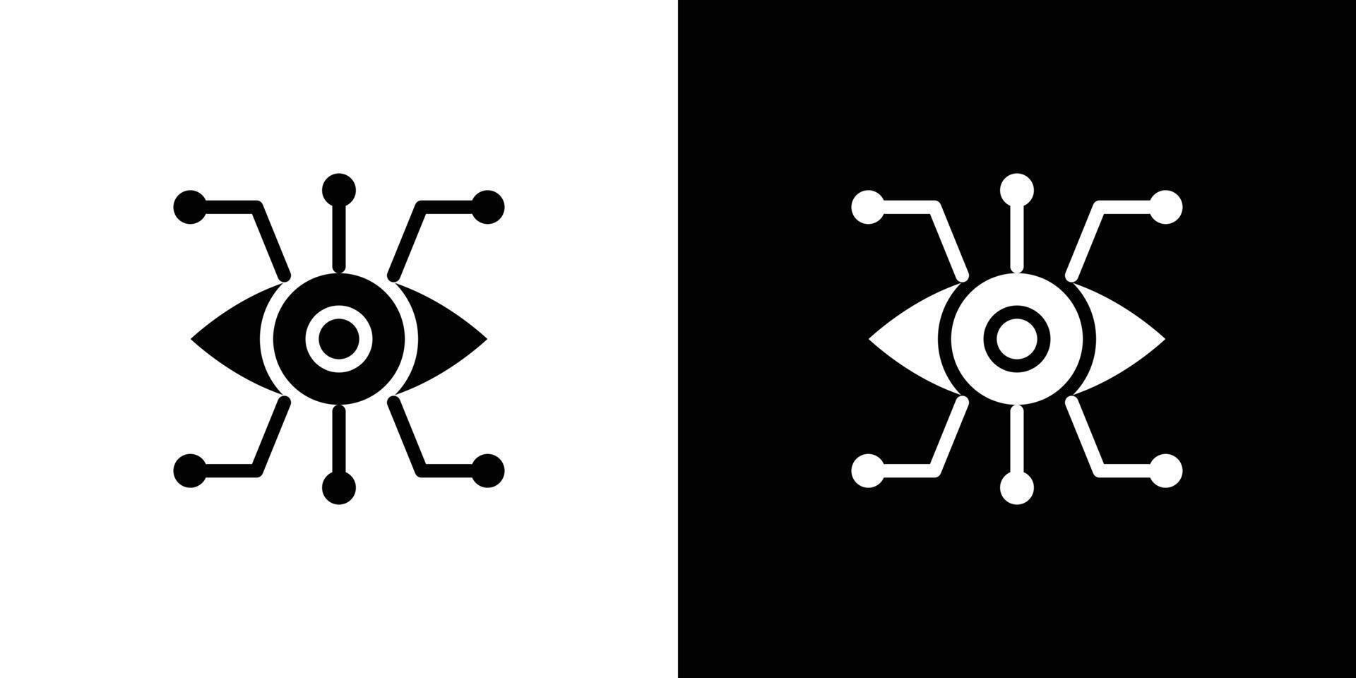 Bionic eye icon Art design illustration vector