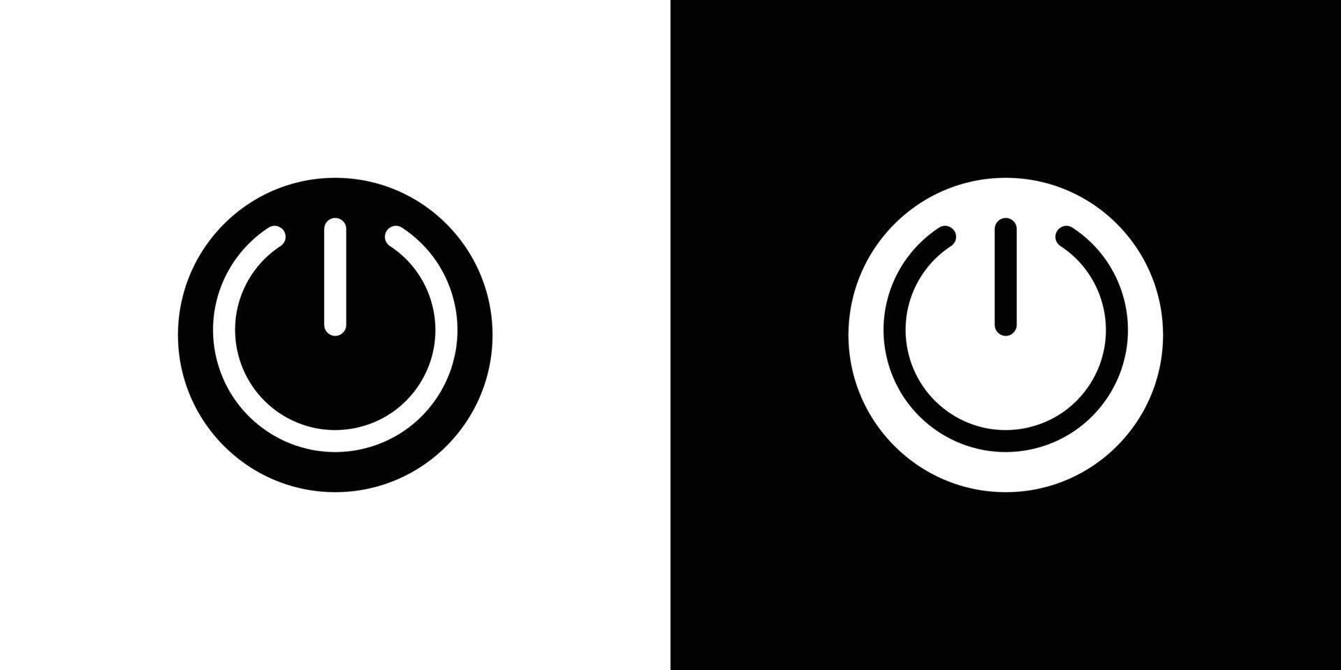 Power Activation Button icon set illustration vector