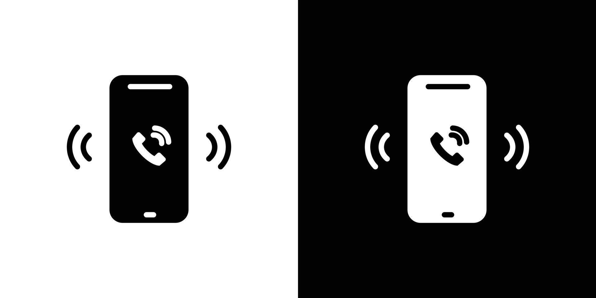 Mobile Phone call icon set illustration vector