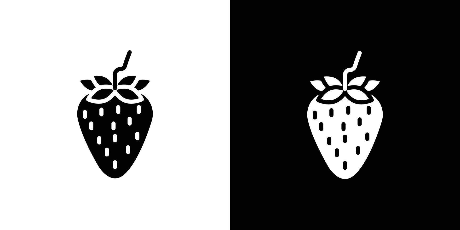 strawberry icon Art design illustration vector