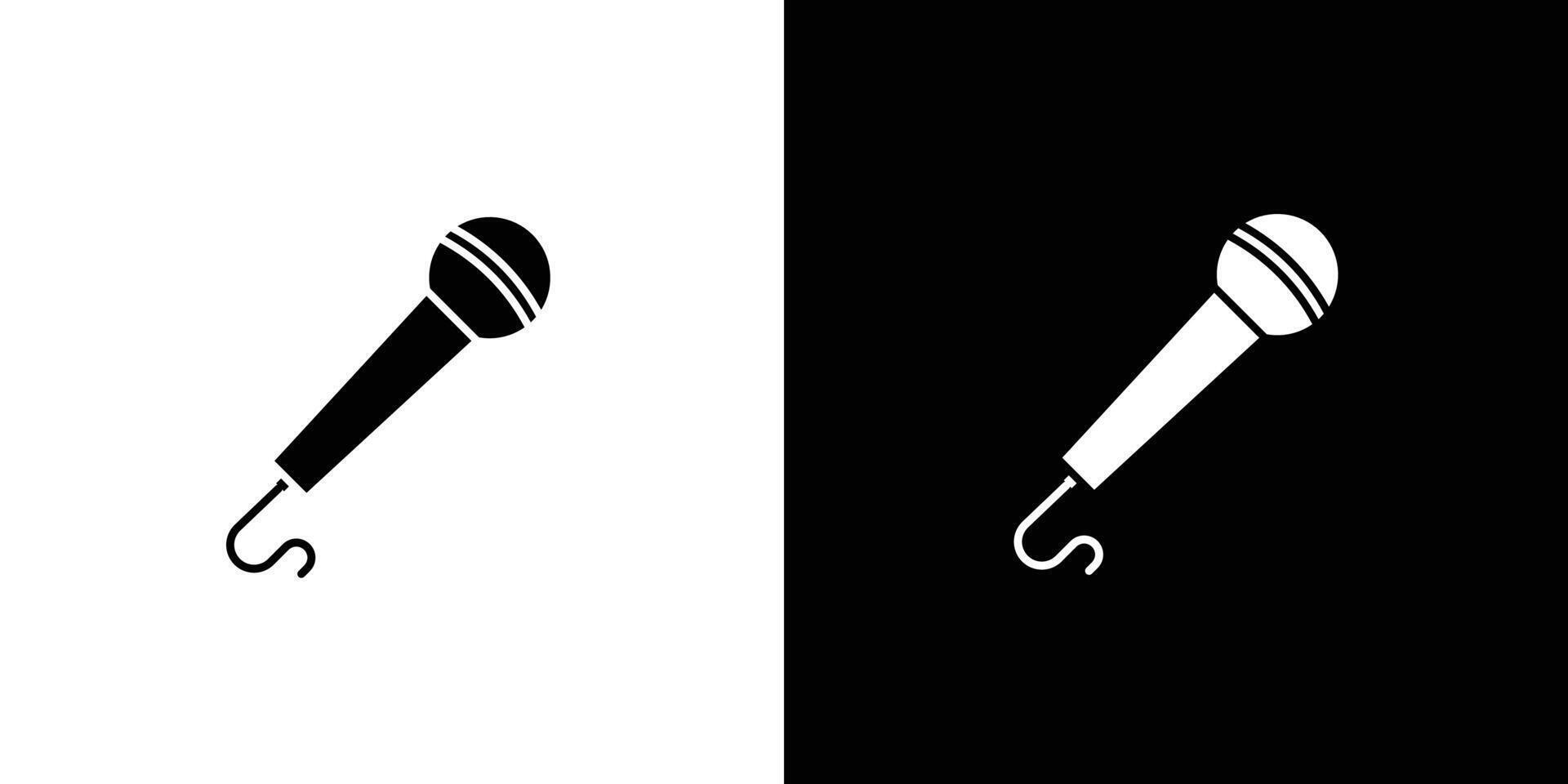 Microphone icon Art design illustration vector