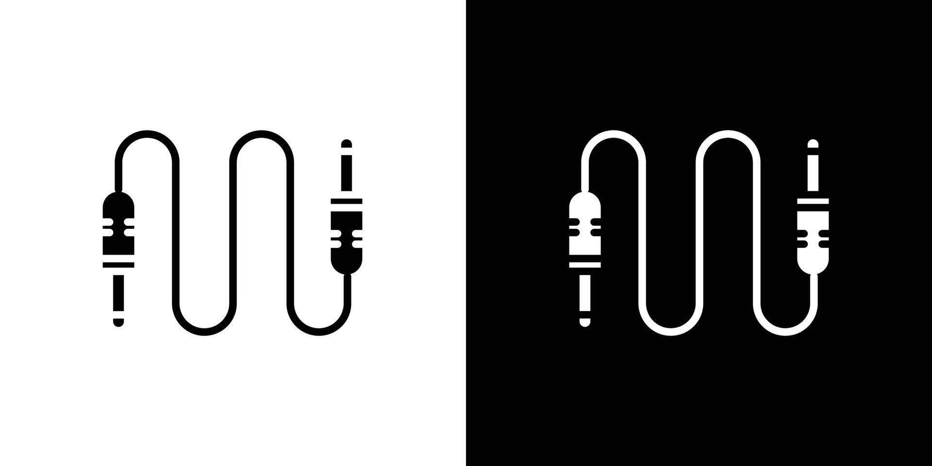 AUX cable icon Art design illustration vector