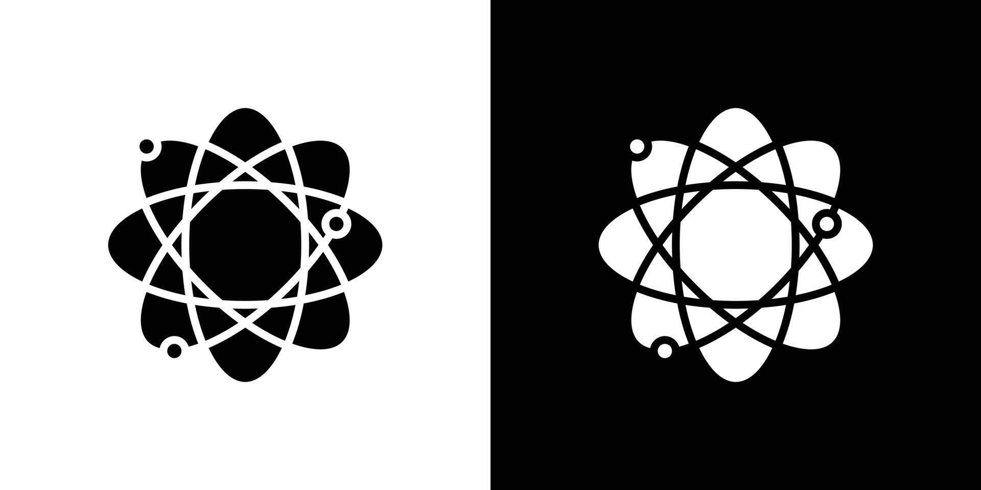 Atom scientific icon Art design illustration vector