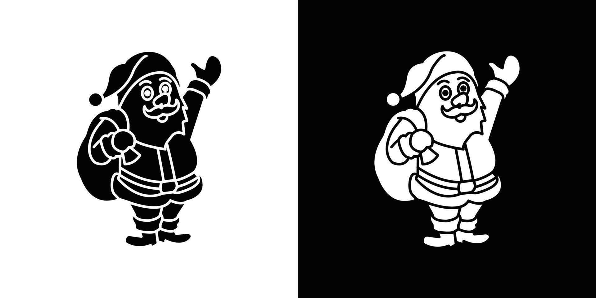 Santa Claus icon Art design illustration vector