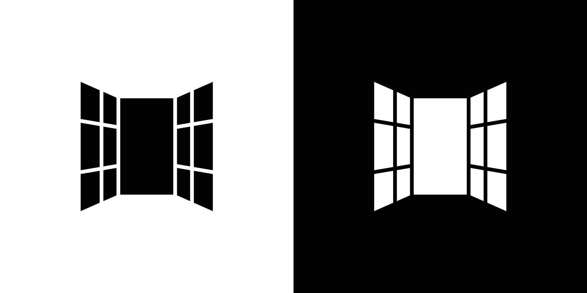 Open windows icon Art design illustration vector