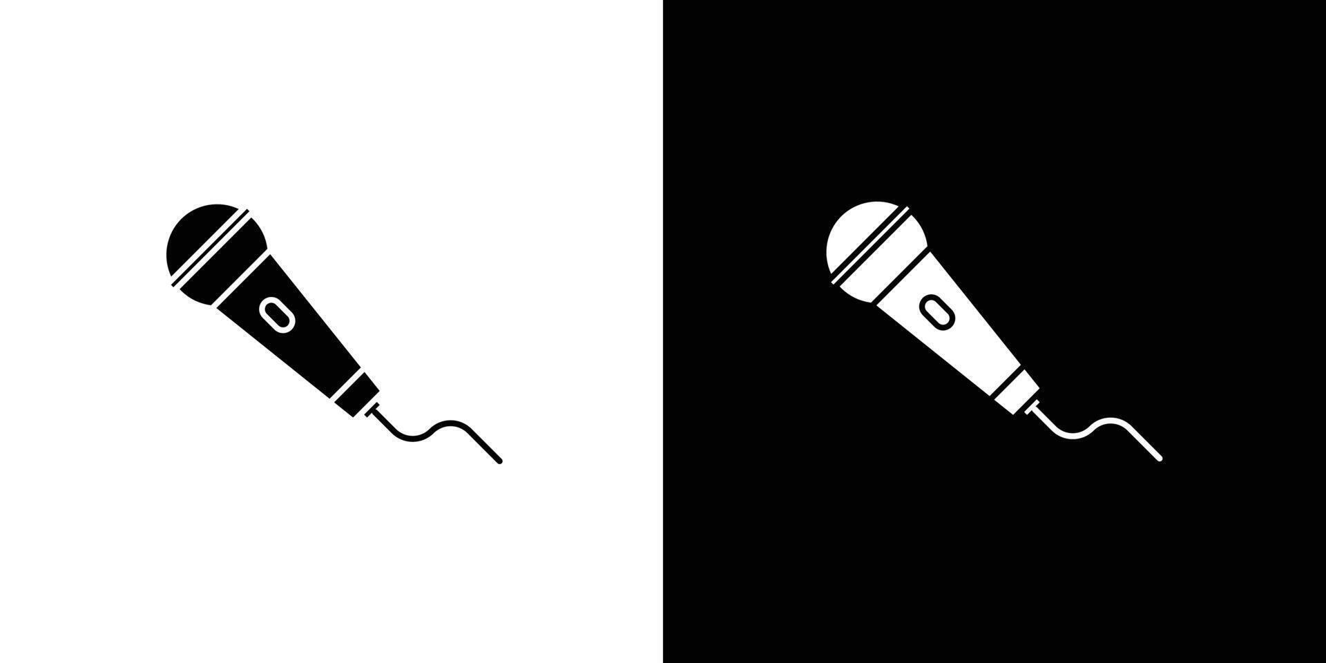 Microphone icon Art design illustration vector