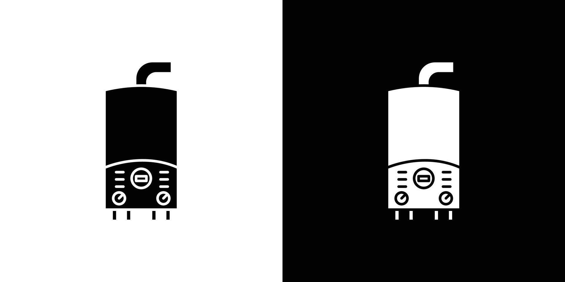 Electric heating boiler icon Art design illustration vector
