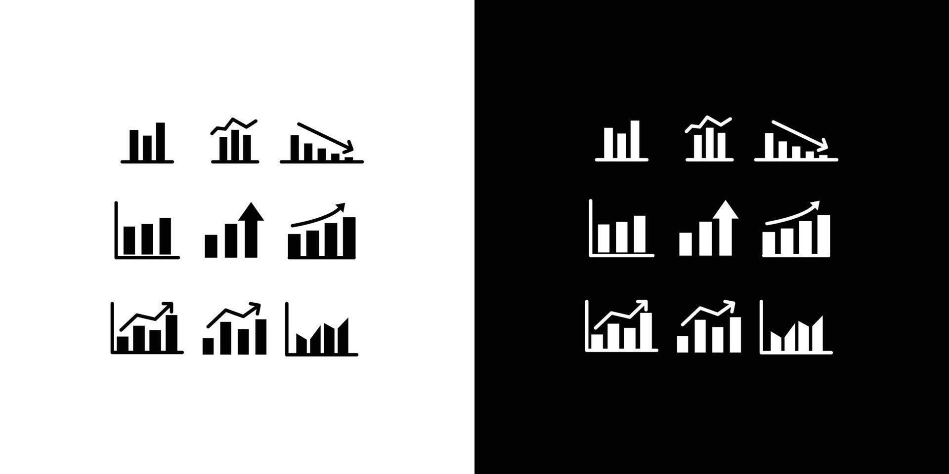 Graph chart icon Art design illustration vector