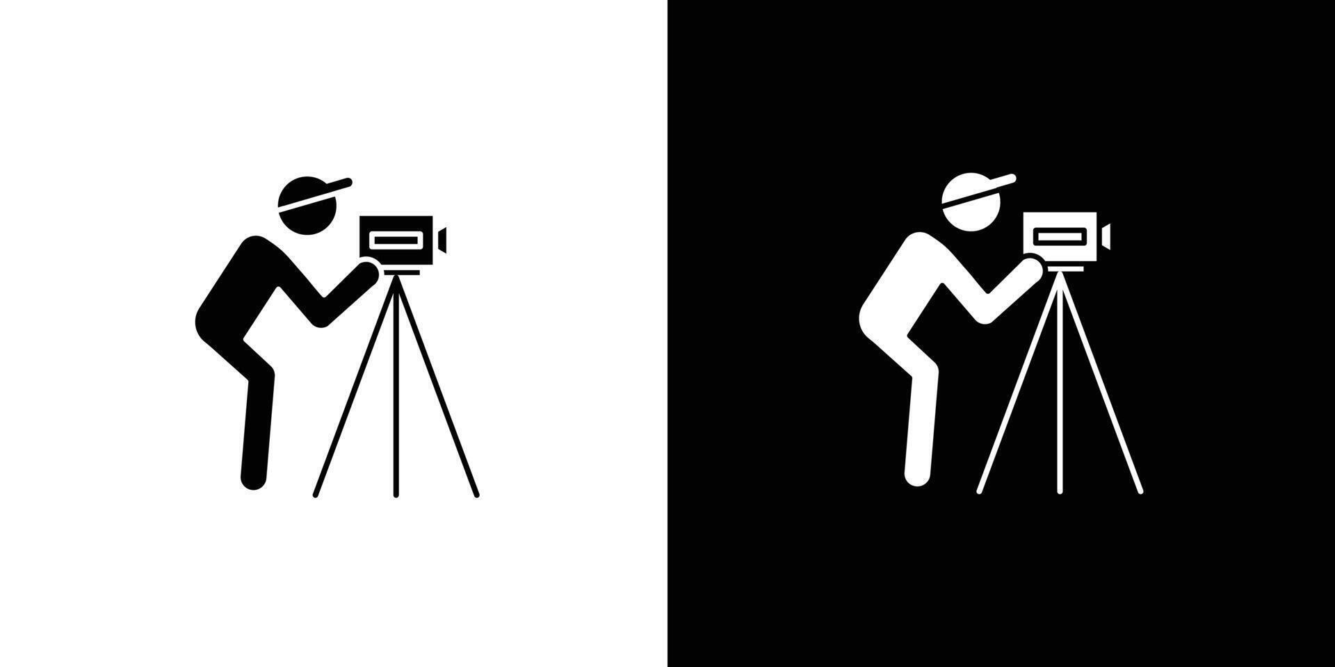 land surveyor icon Art design illustration vector