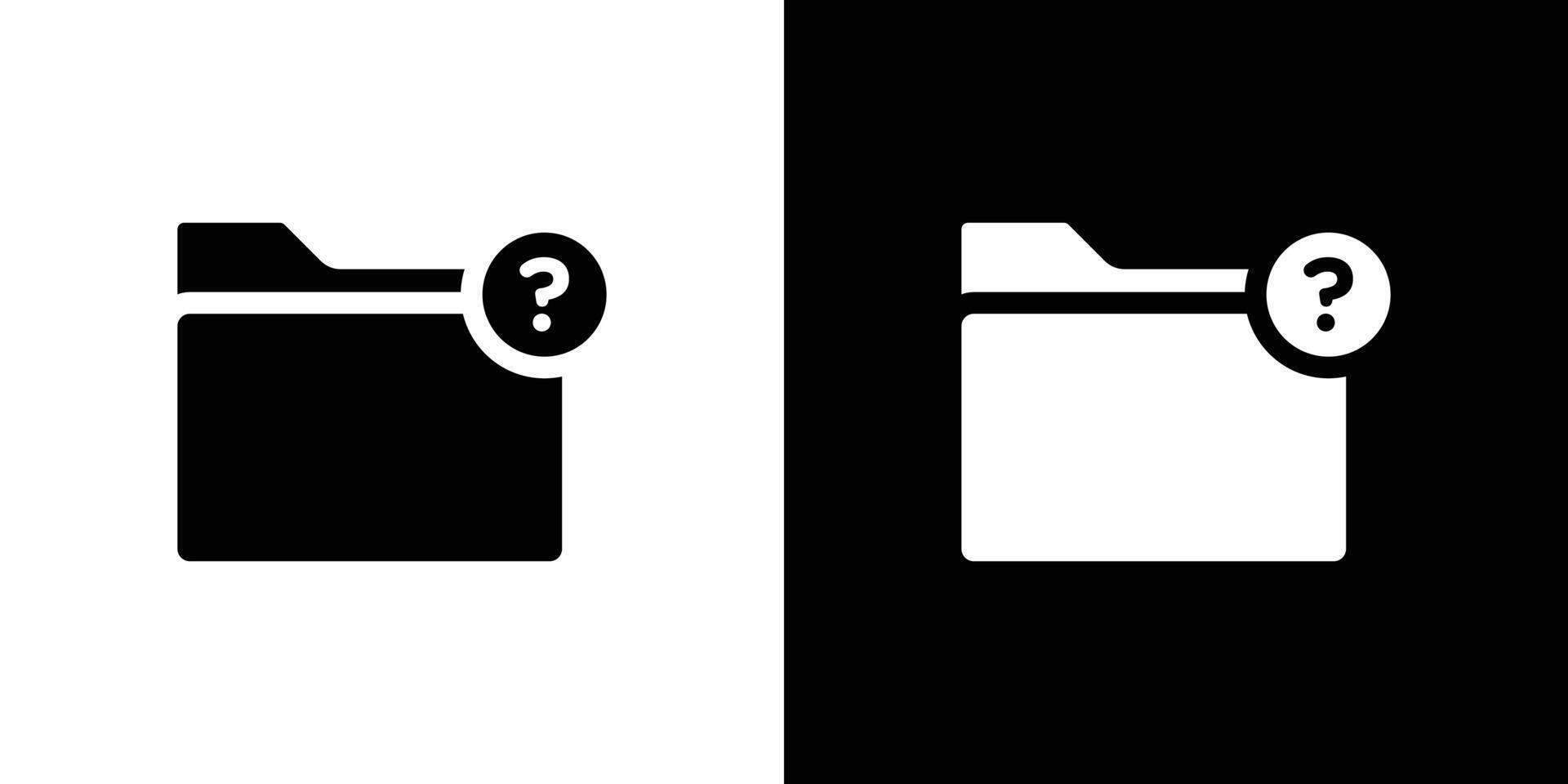 Folder with questionmark icon Art design illustration vector