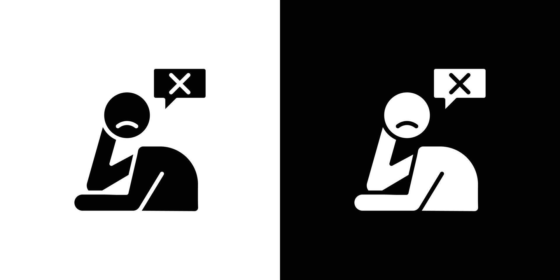 helpless human icon Art design illustration vector