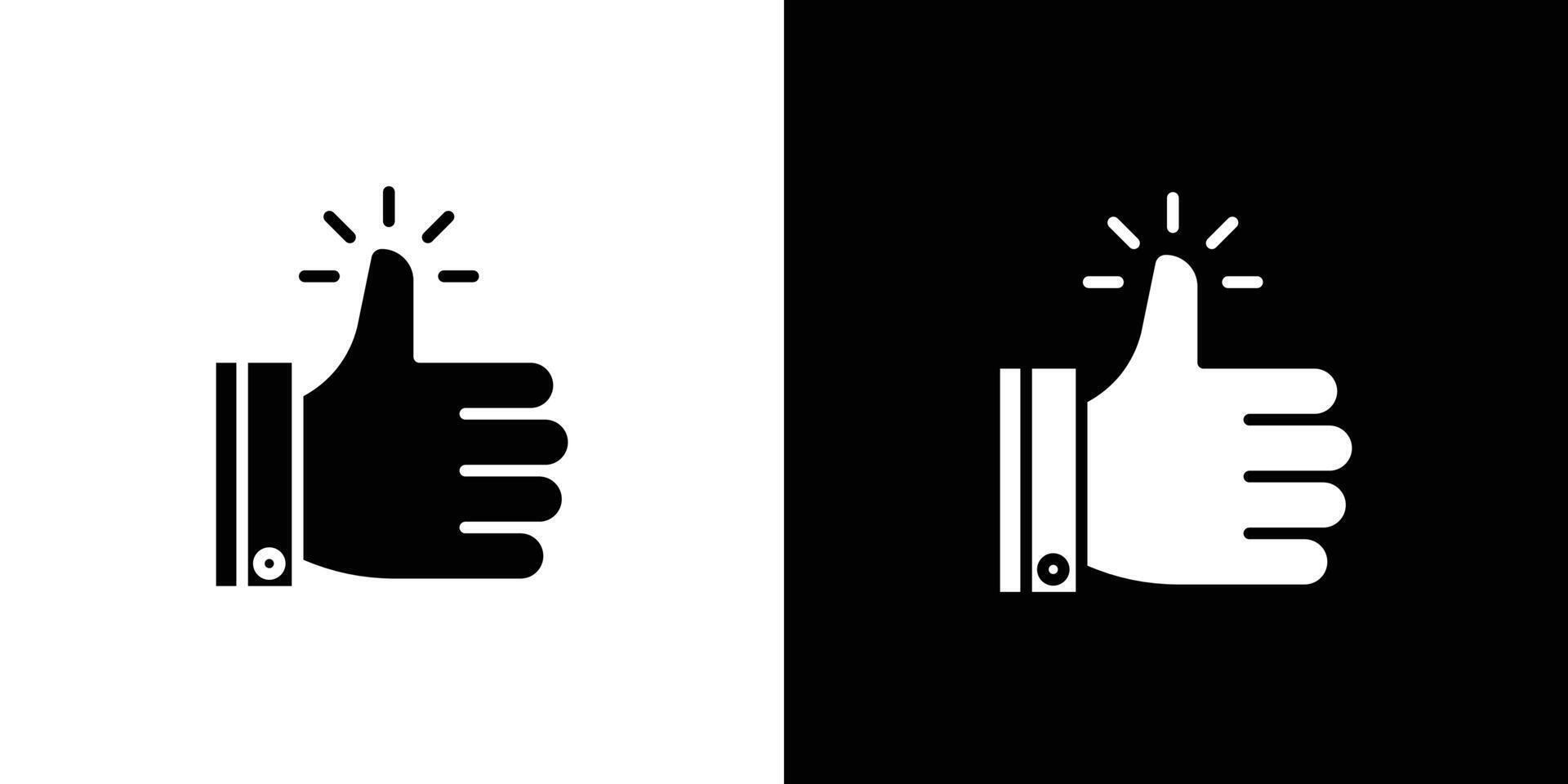 Thumbs Up icon Art design illustration vector