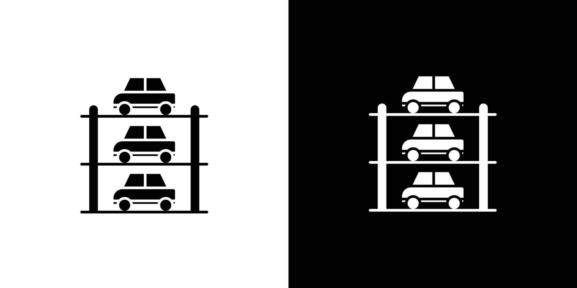 Multi Storey Parking icon Art design illustration vector