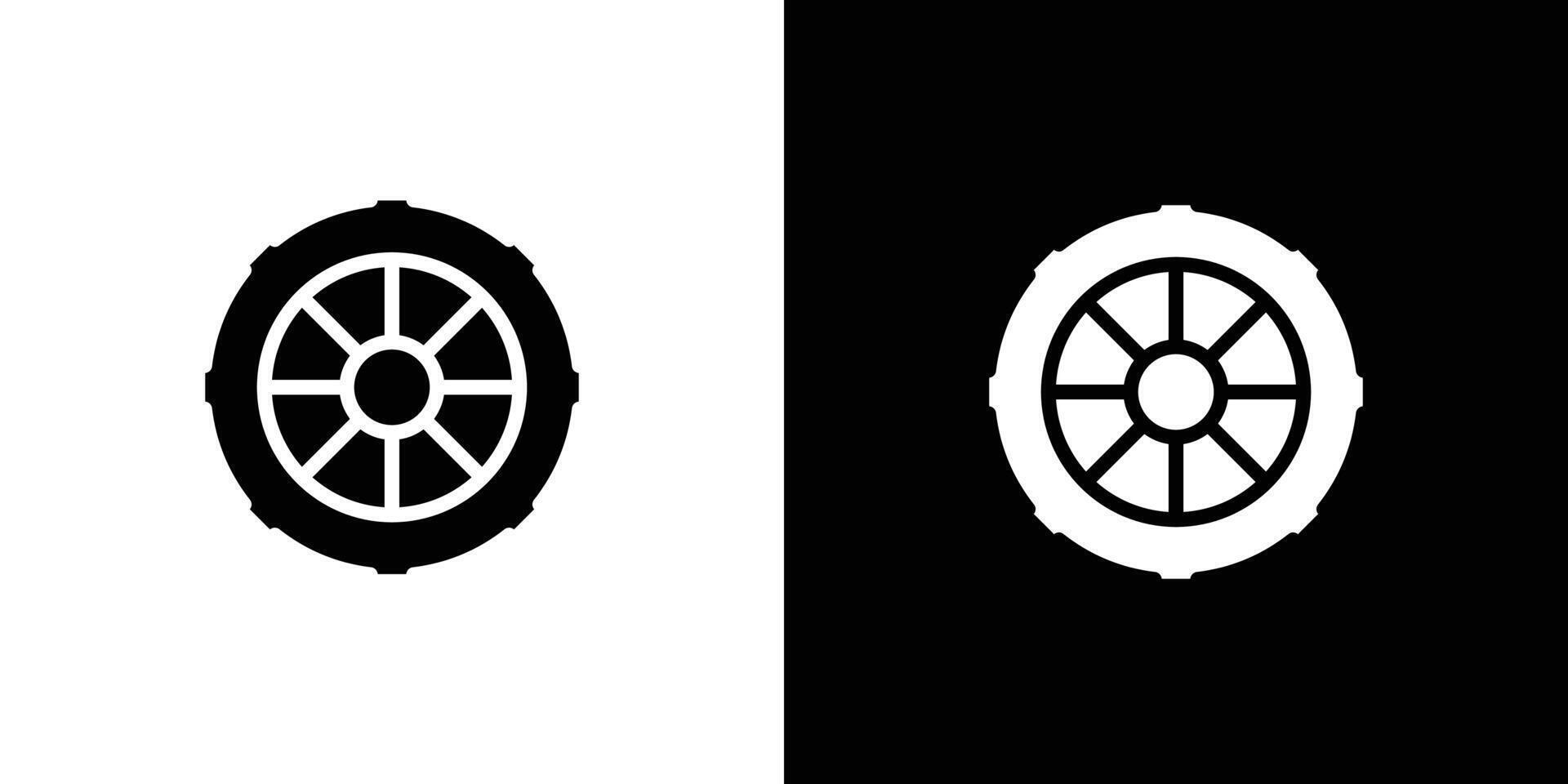 Car wheel icon Art design illustration vector
