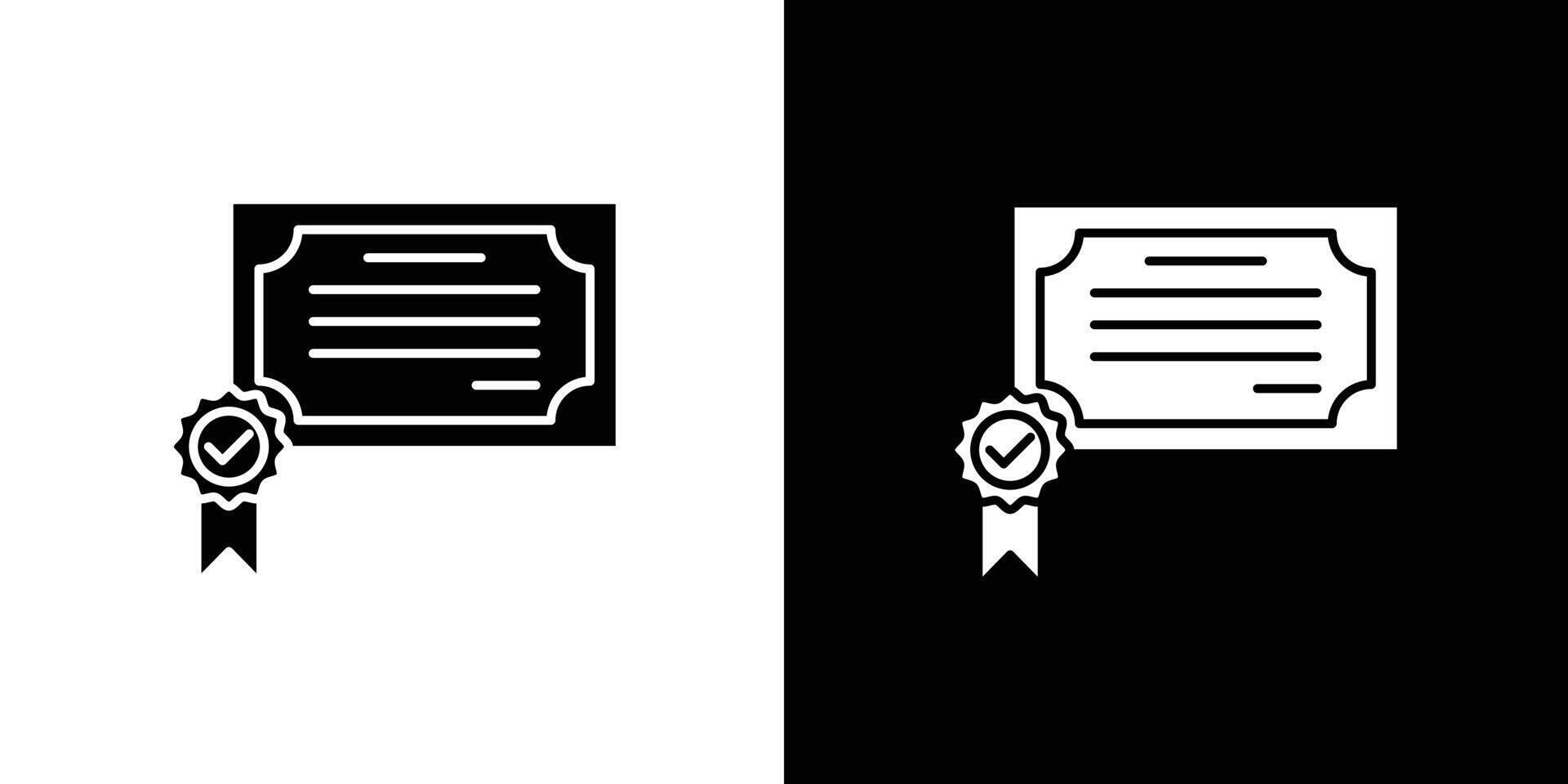 Certificate icon Art design illustration vector