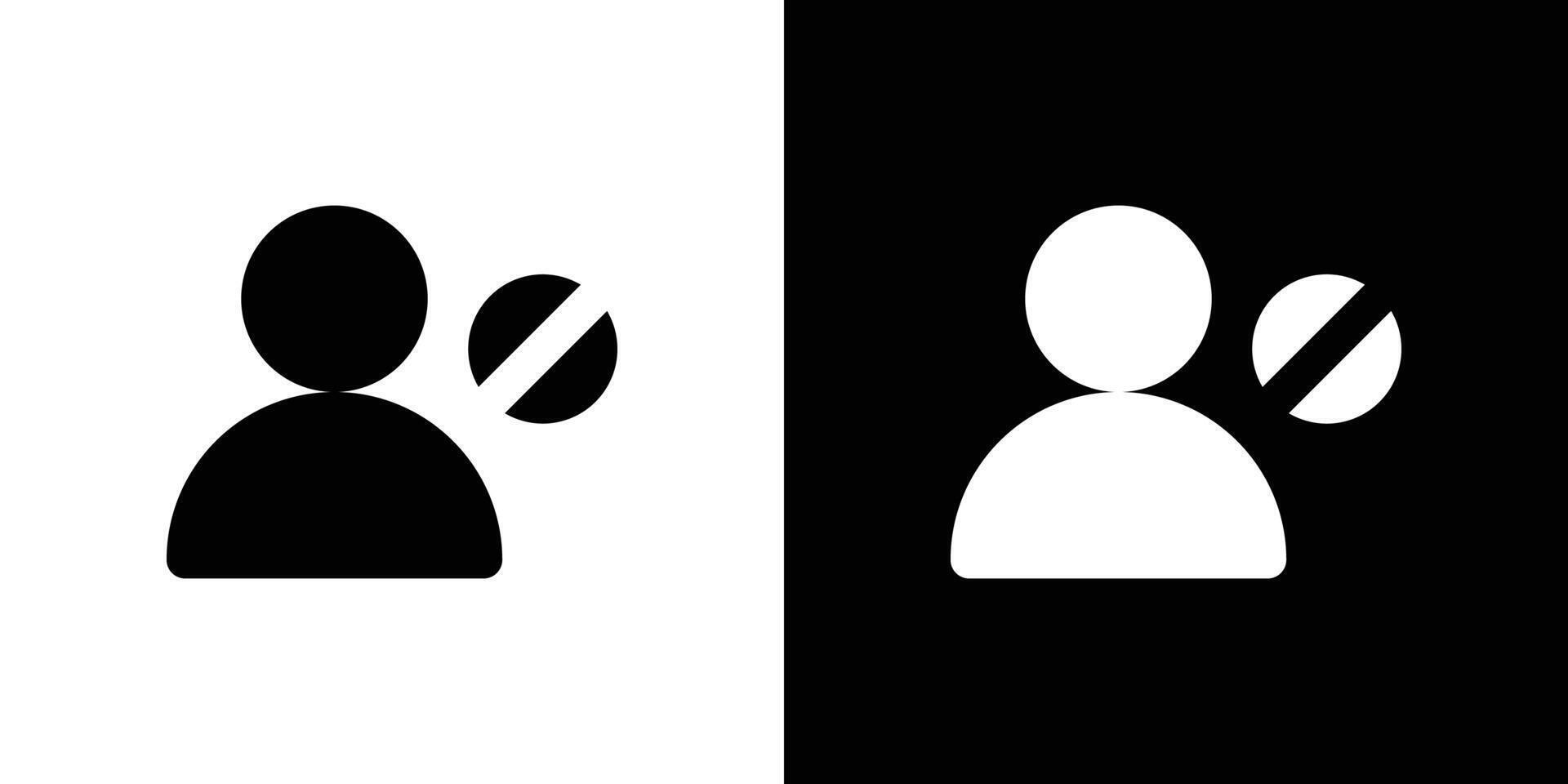 Block User Icon set illustration vector