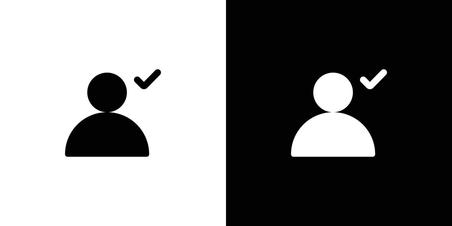 Profile check icon set illustration vector