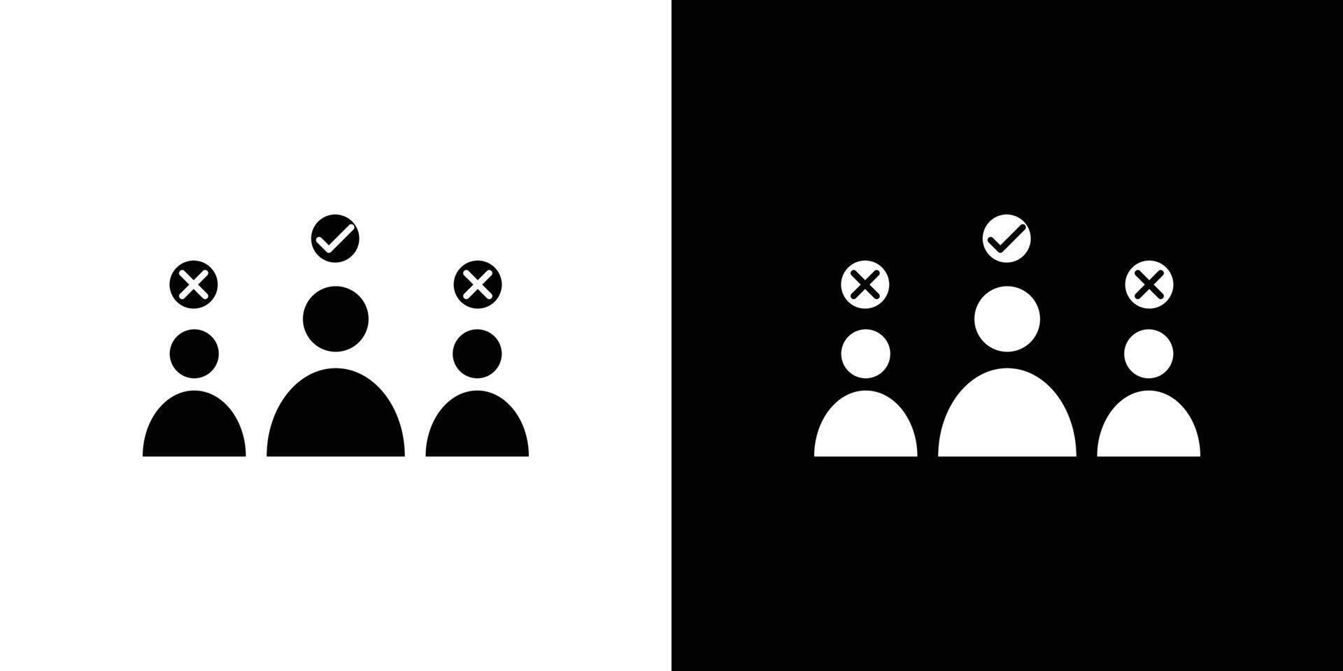 Candidate icon set illustration vector