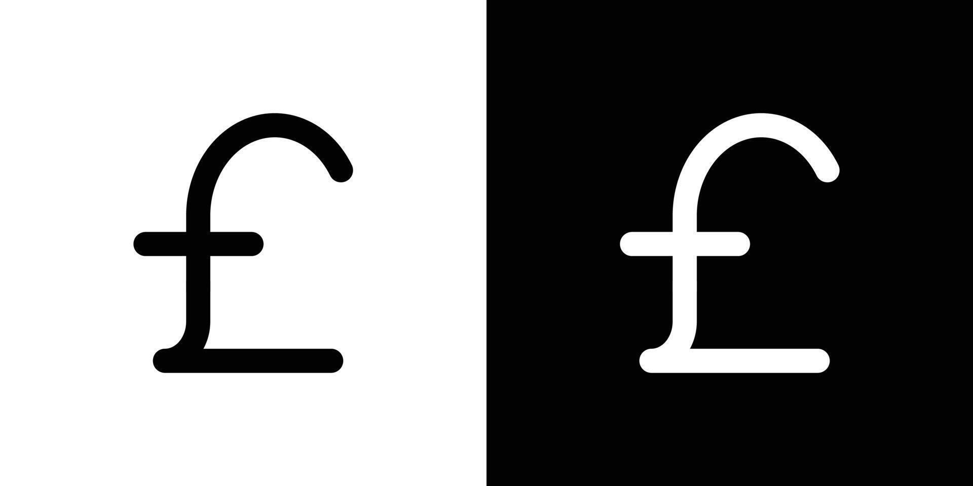 Pound icon set illustration vector