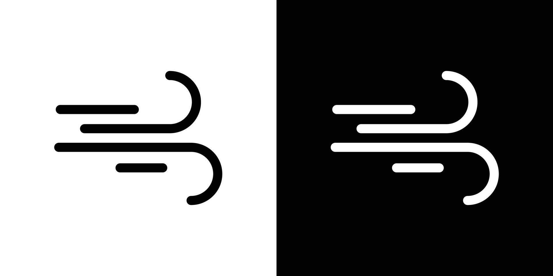 blowing wind icon set illustration vector
