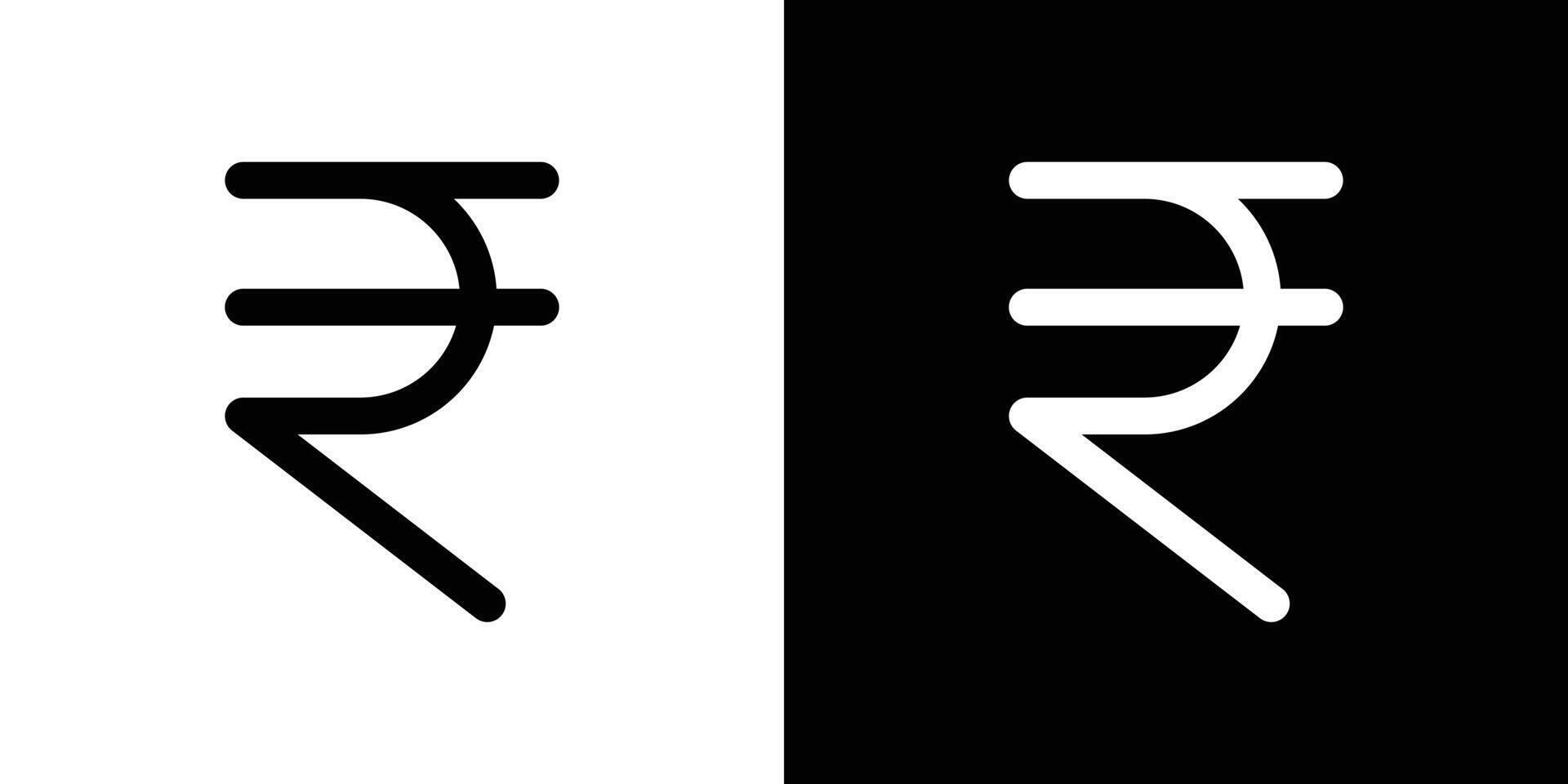 rupee currency icon set illustration vector