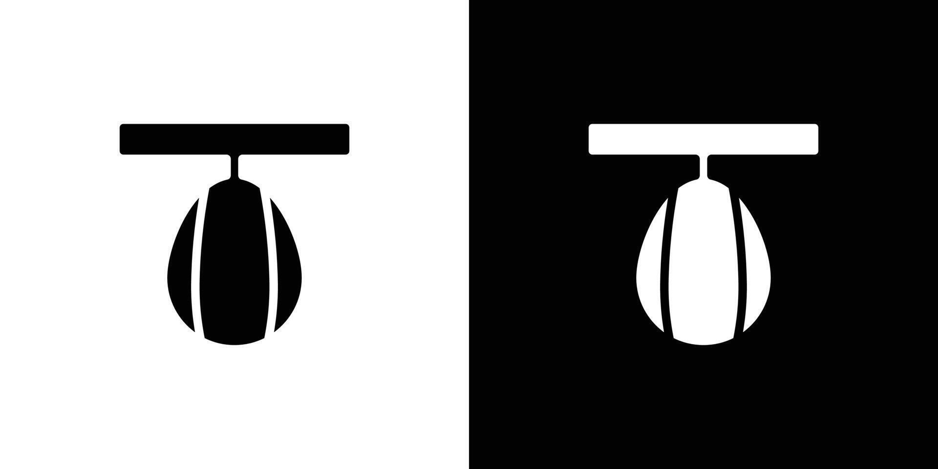 Boxing punch bag icon set illustration vector