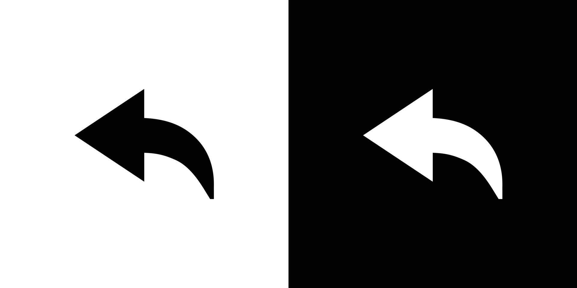 Undo arrow sign icon set illustration vector