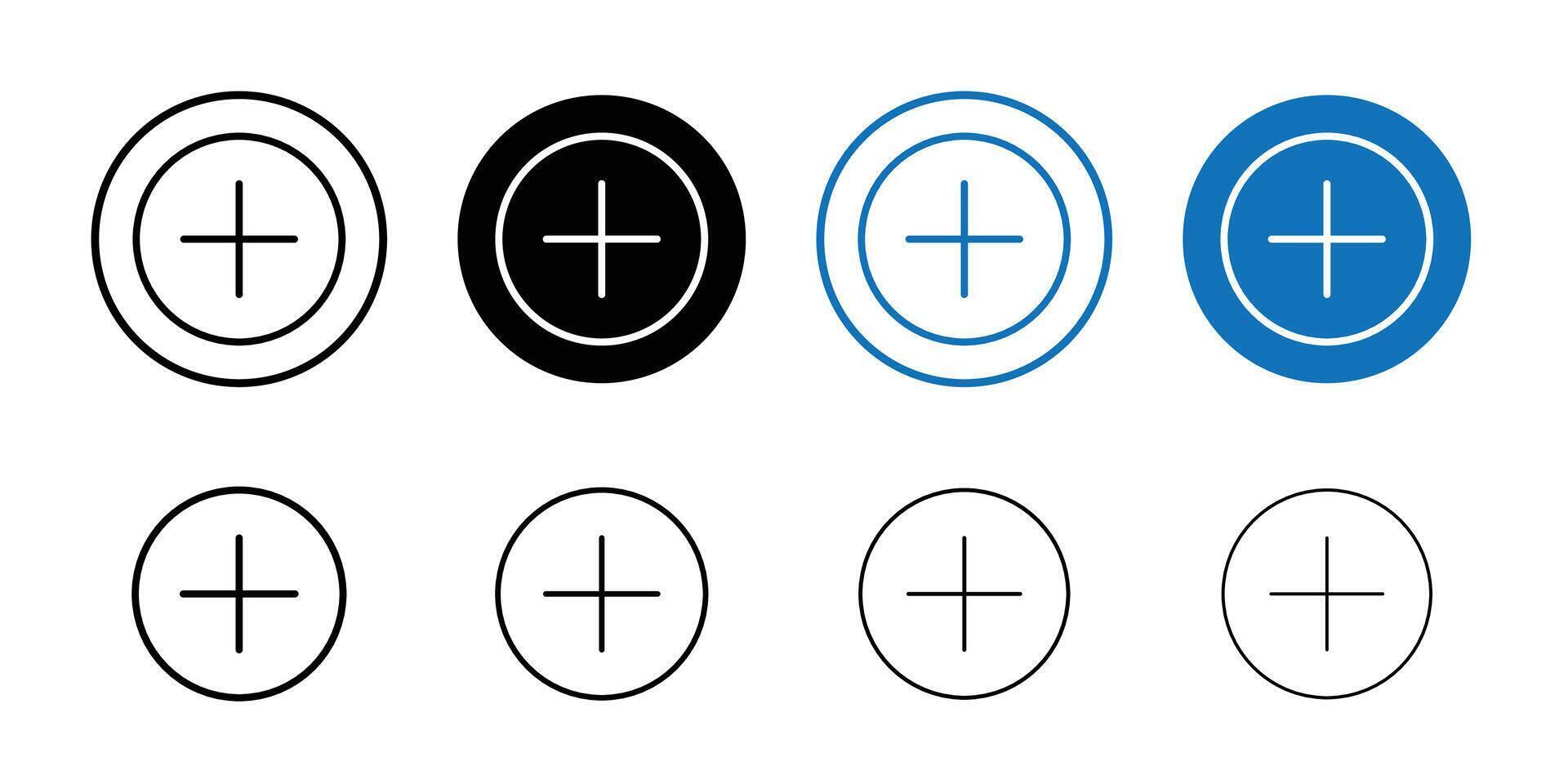 Add new icon thin line illustration vector
