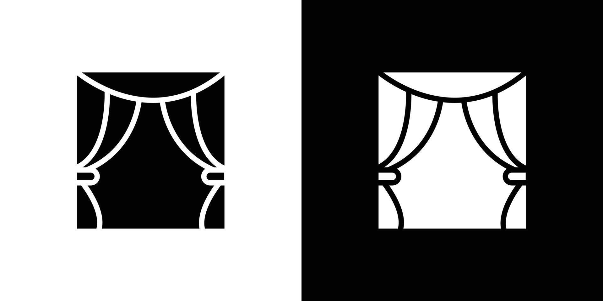 curtains icon set illustration vector