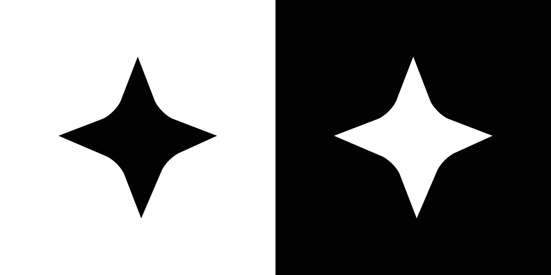 Diamond star icon set illustration vector