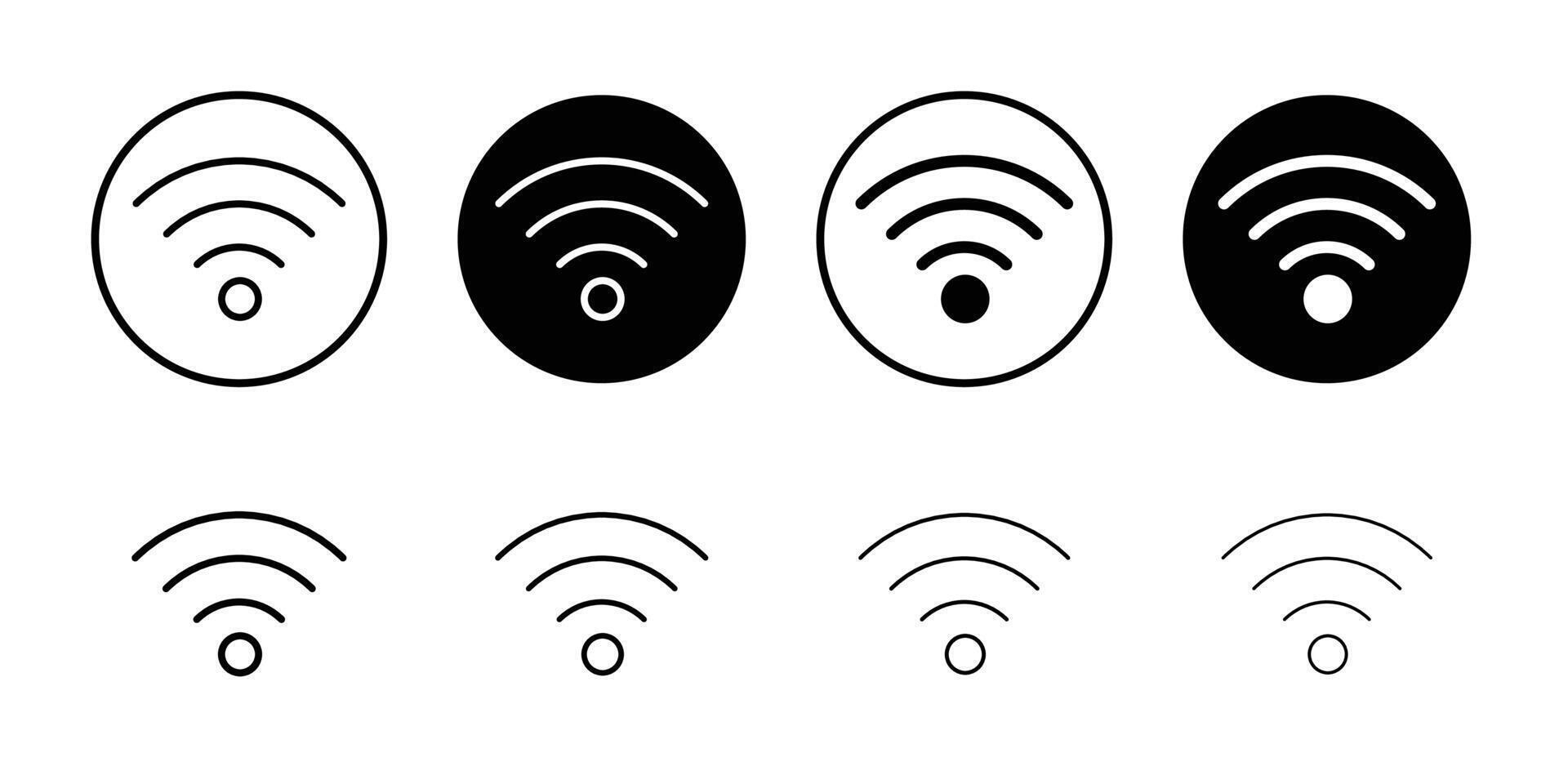Signal icon thin line illustration vector