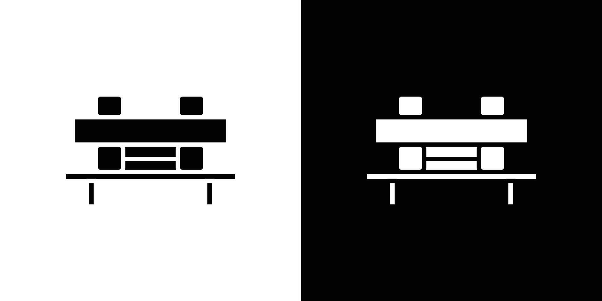Bench icon set illustration vector