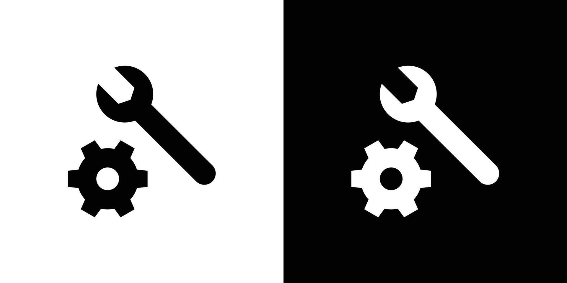 mechanic settings icon set illustration vector
