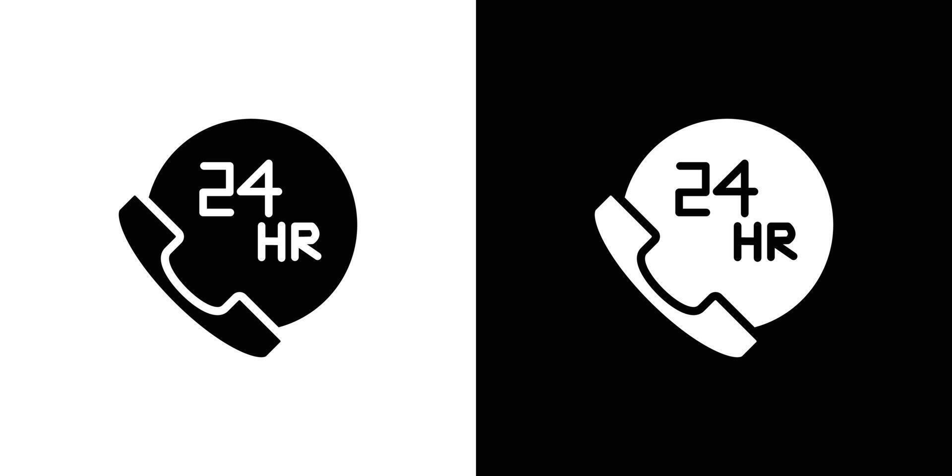 24 hours icon set illustration vector