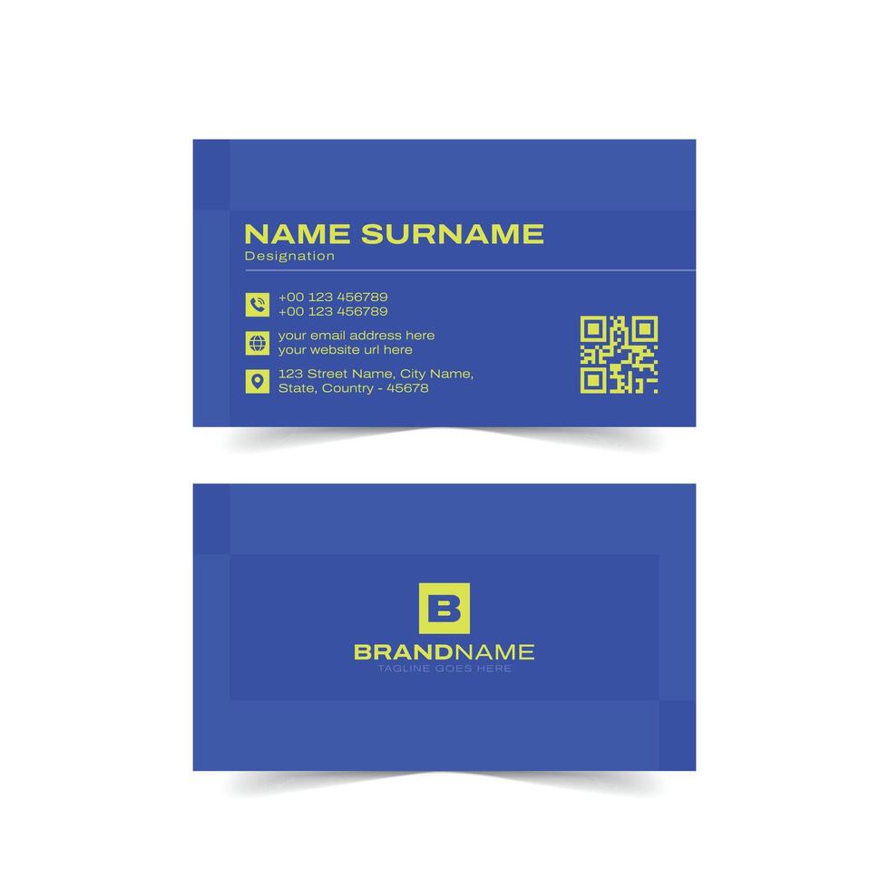 modern tredny business card design template vector