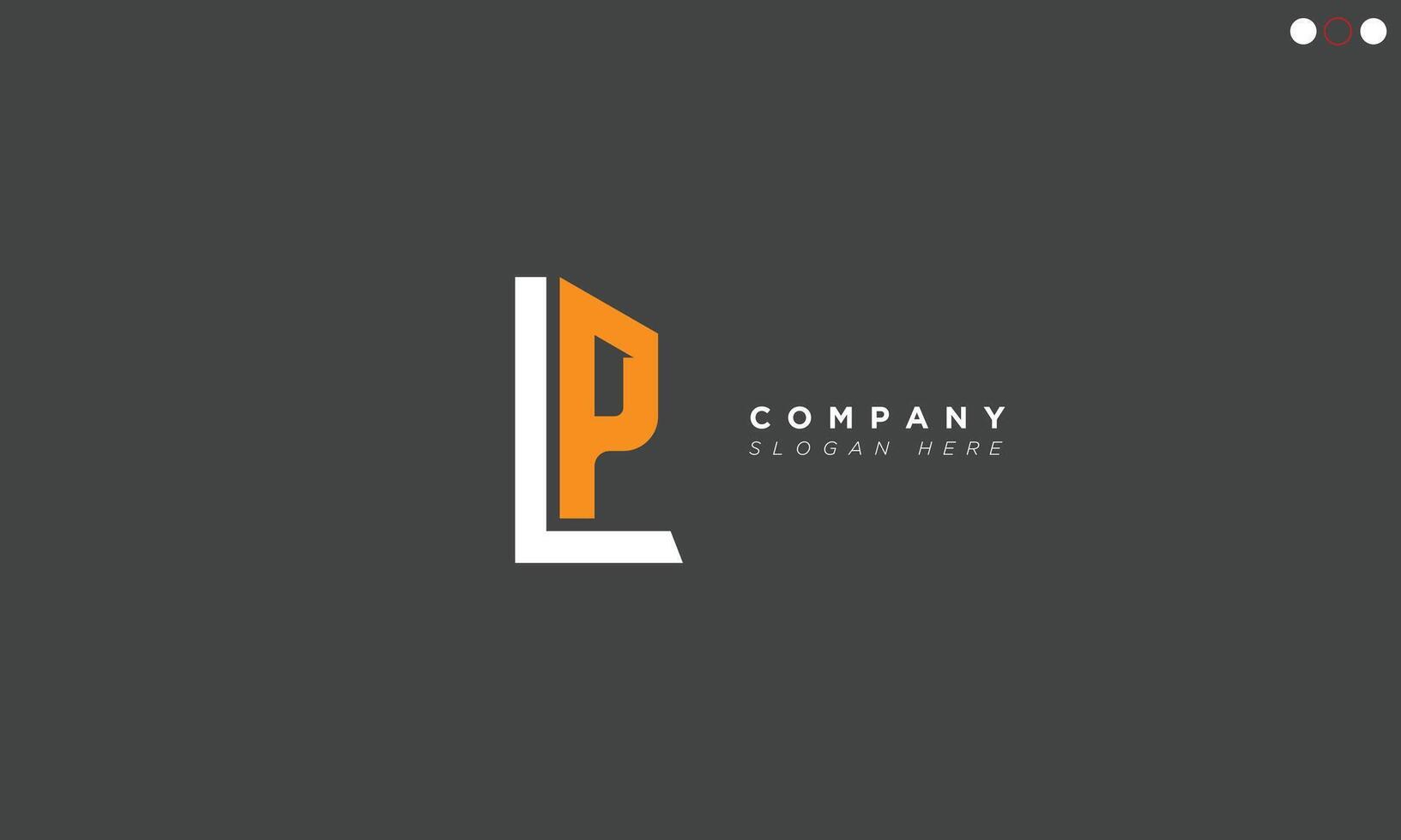 LP Alphabet letters Initials Monogram logo vector