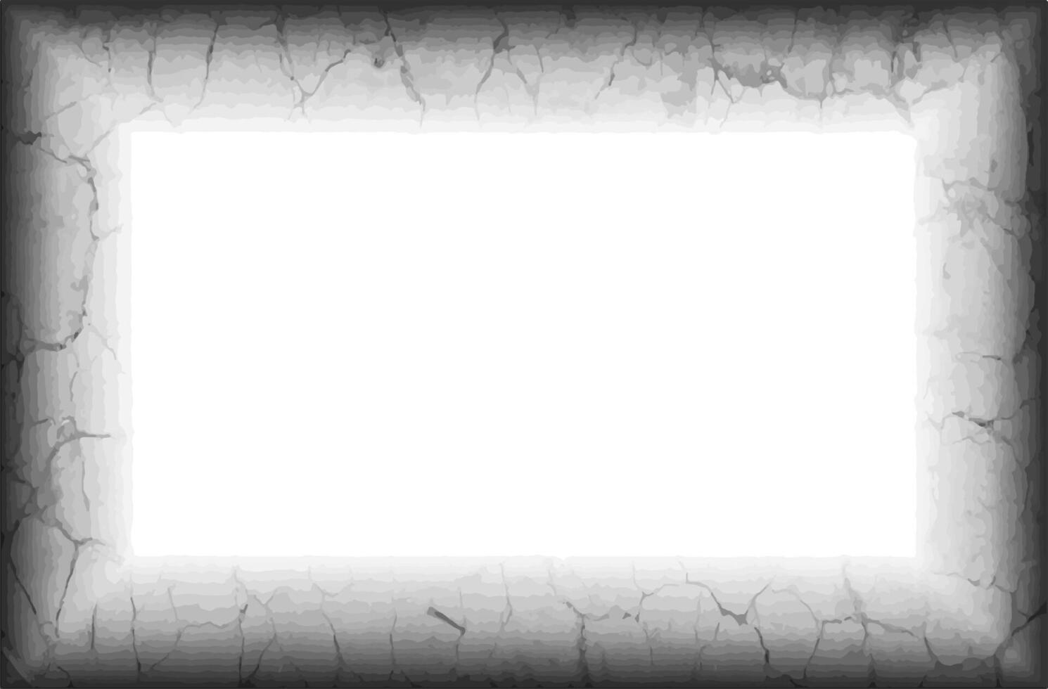 a white square frame with a crack in it, grunge photo frame, two black and white frames with a black and white design, a set of grunge frames with black and white designs illustrations vector