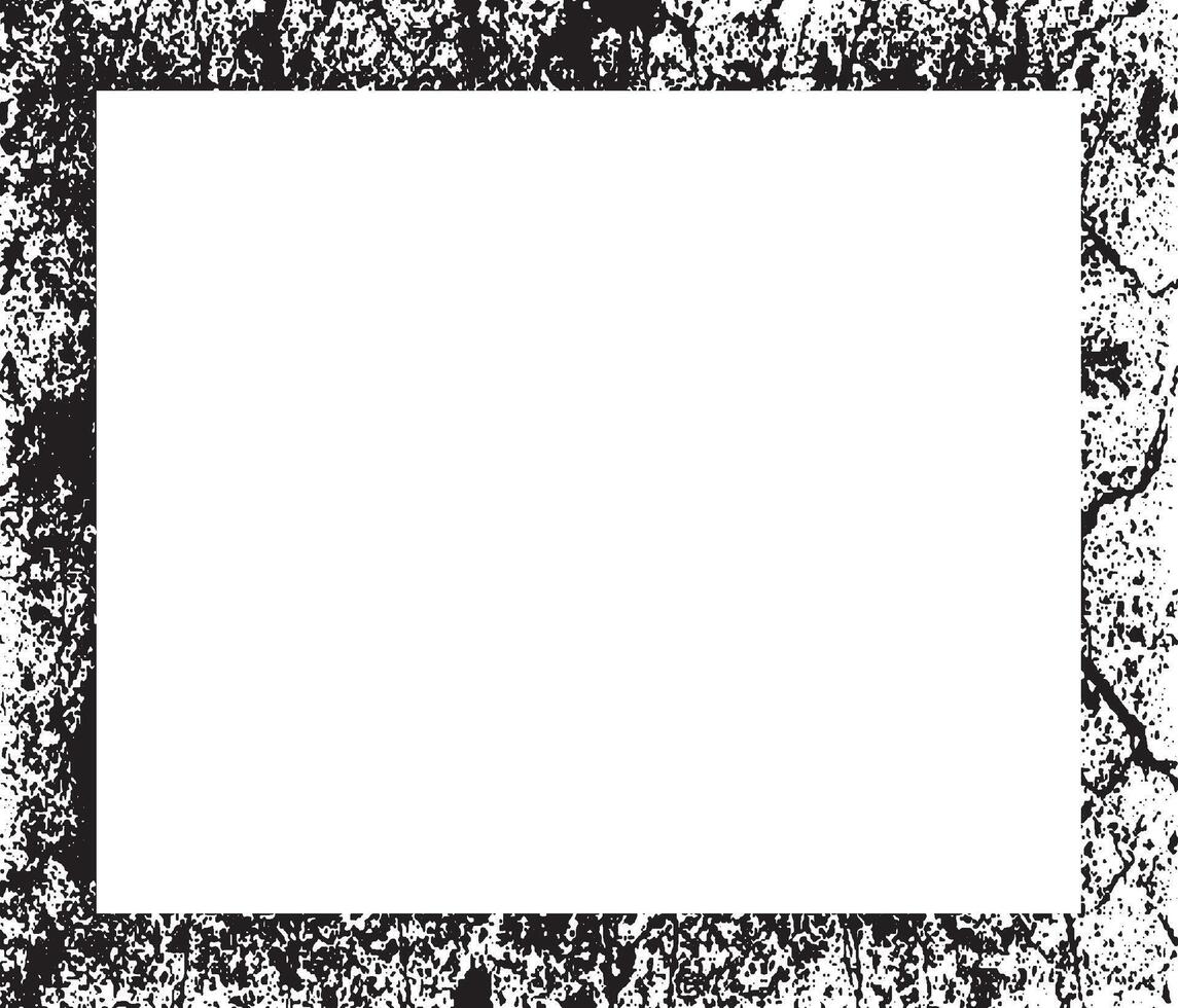 a square frame with a black and white texture, two blank white frames with grunge texture designs on them, vintage photo frame vector