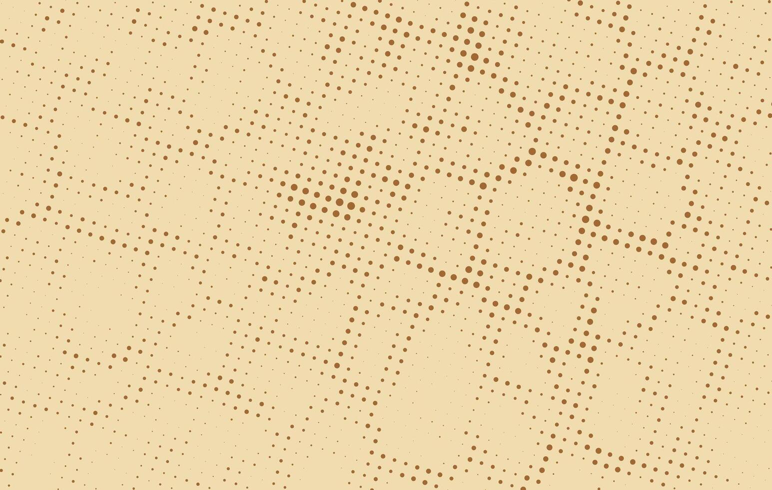 a brown and white background with dots, vintage halftone doted effect a beige background, vector