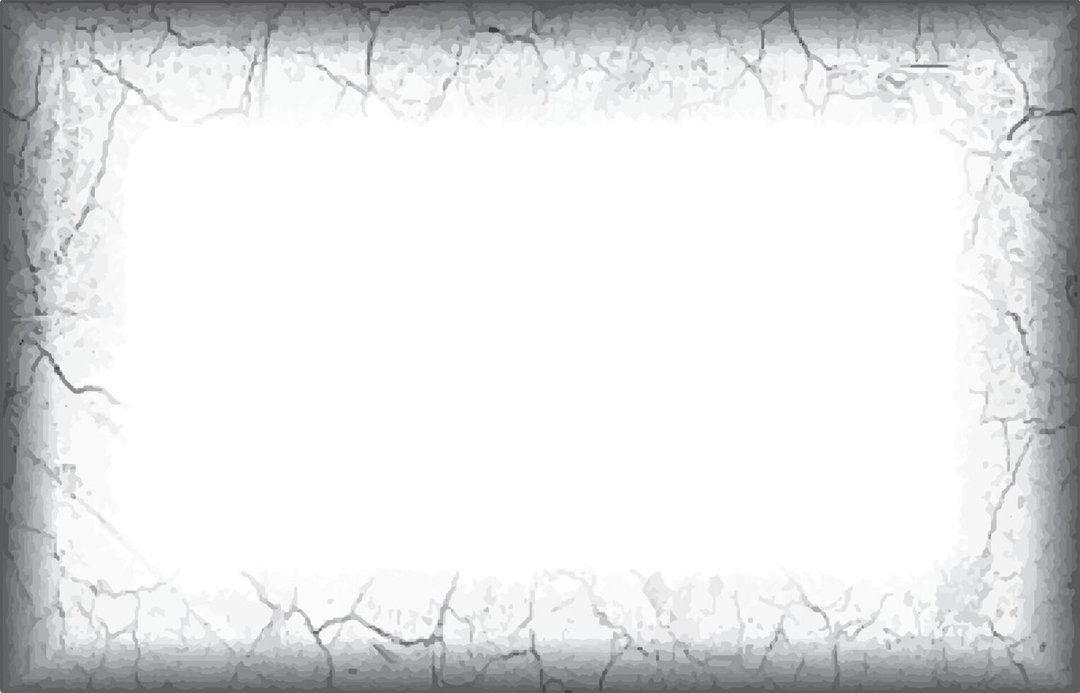 a white square frame with a crack on it, grunge photo frame vector