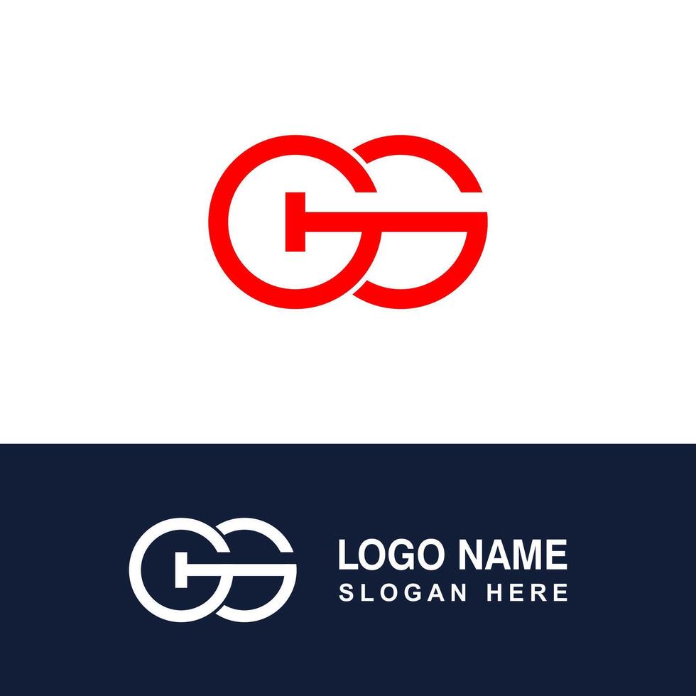 Combine G or GG logo icon. vector