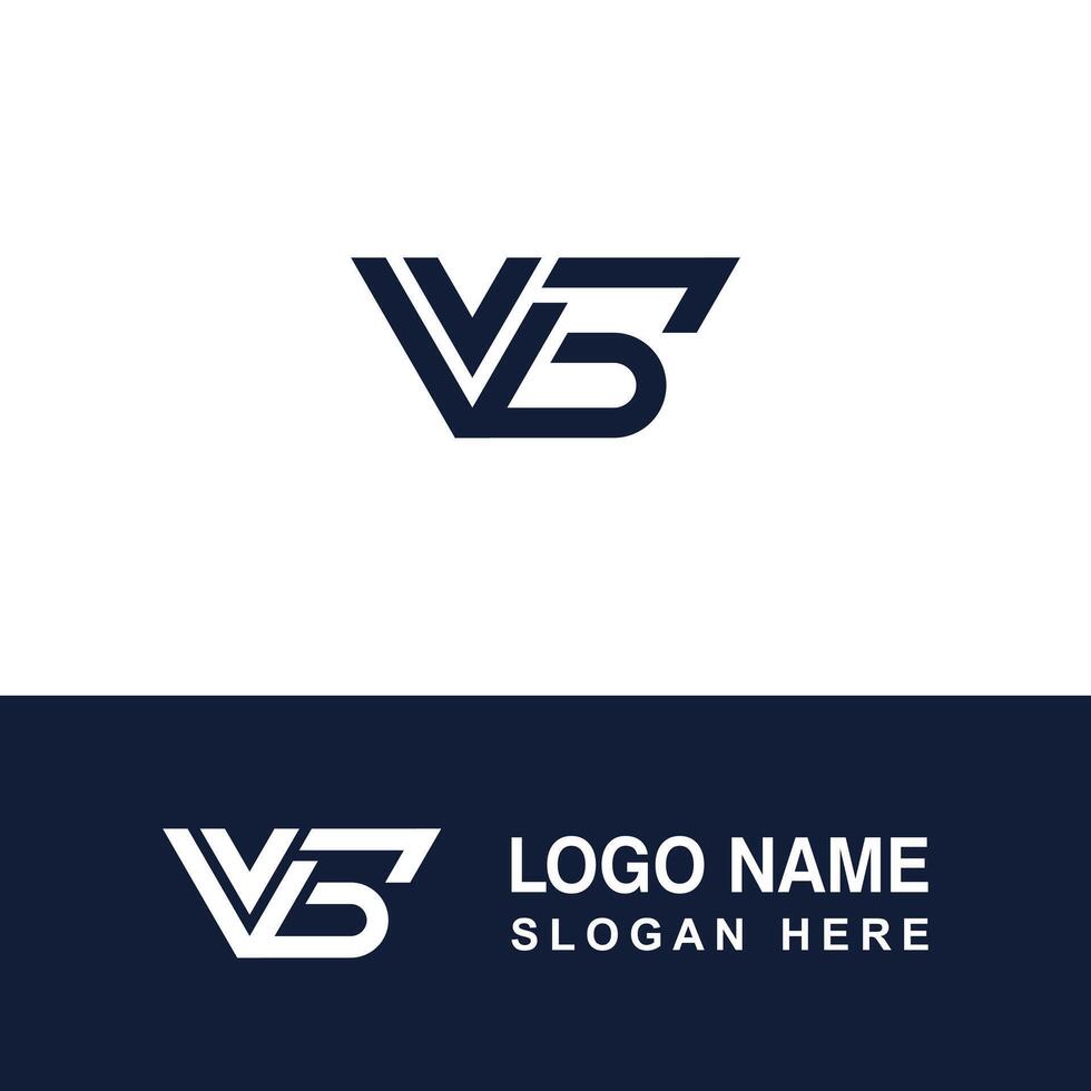 Stylish logo with VG letters. vector