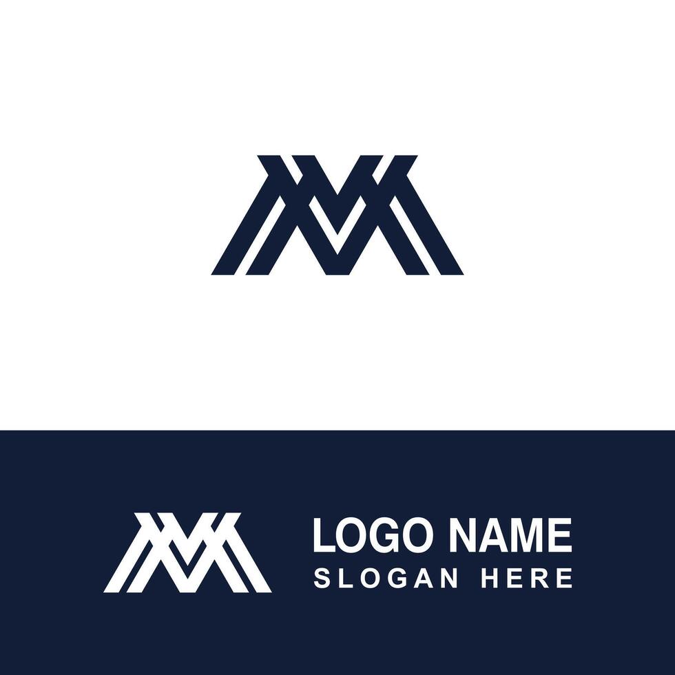 Modern M logo template. Logo for clothing labels or other business. vector