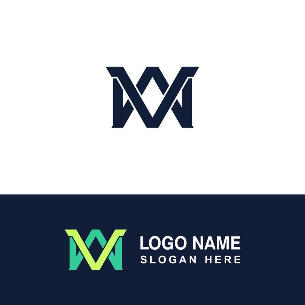 Nice VW logo graphic template. vector