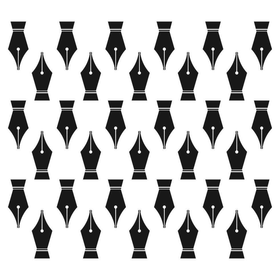 Fountain Nib, Pen nib, ink pen icon, Calligraphy Ink Pen, Fountain pen symbol vector