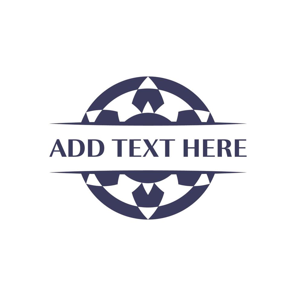 Ornamental circle logo for businesses best for premium products vector