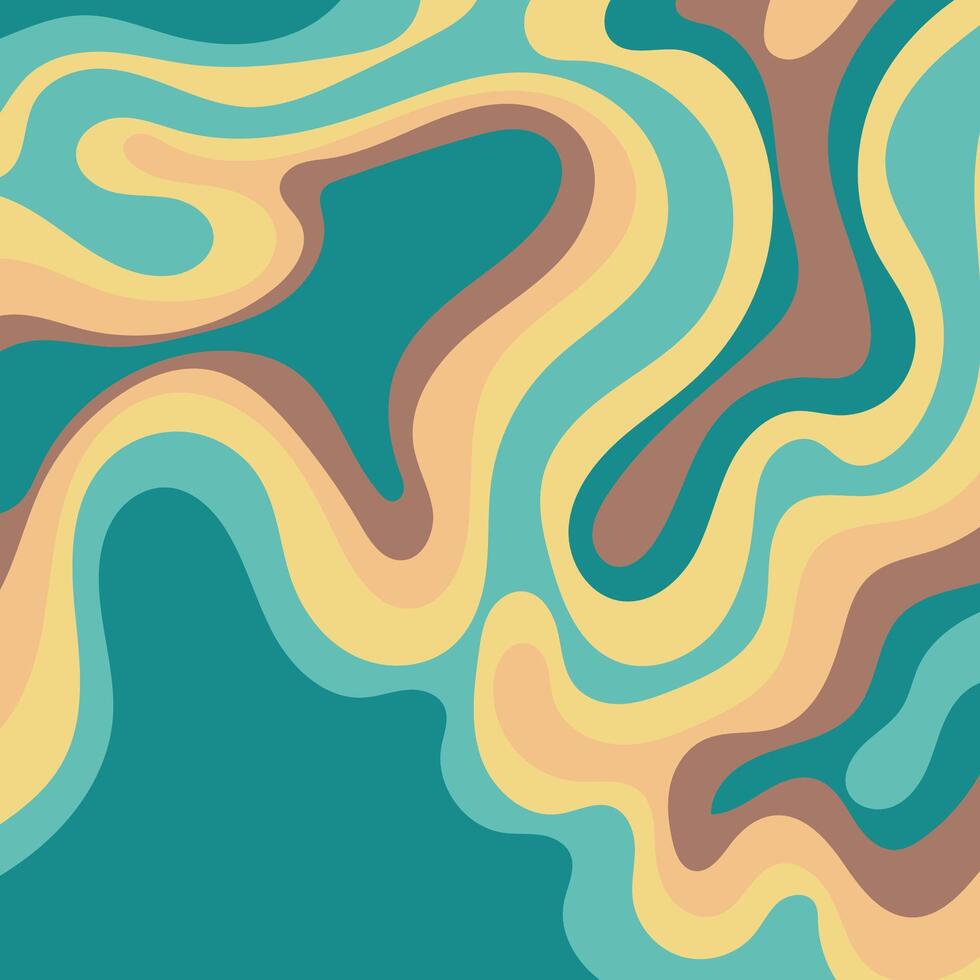 Abstract background with wavy lines, various colors. Suitable for presentations, websites, posters, and creative projects needing dynamic visuals. vector