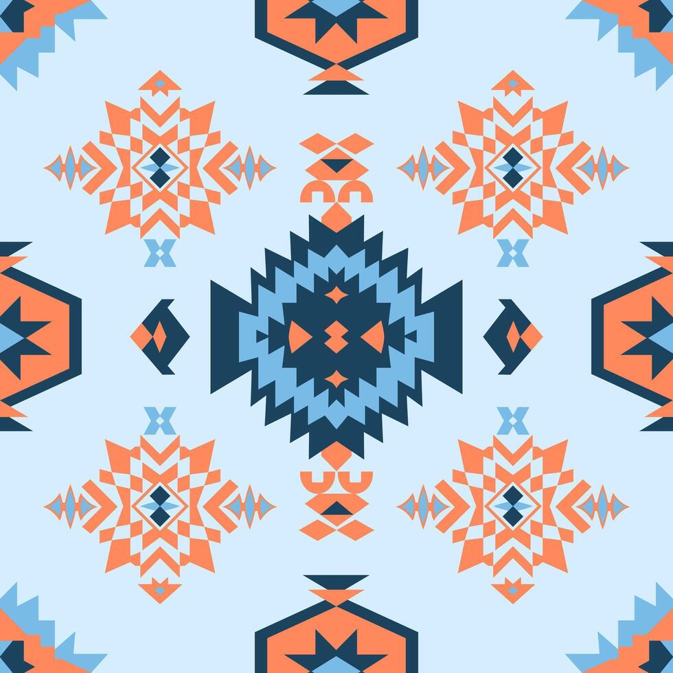 Traditional Palestinian embroidery motif in a seamless pattern design vector