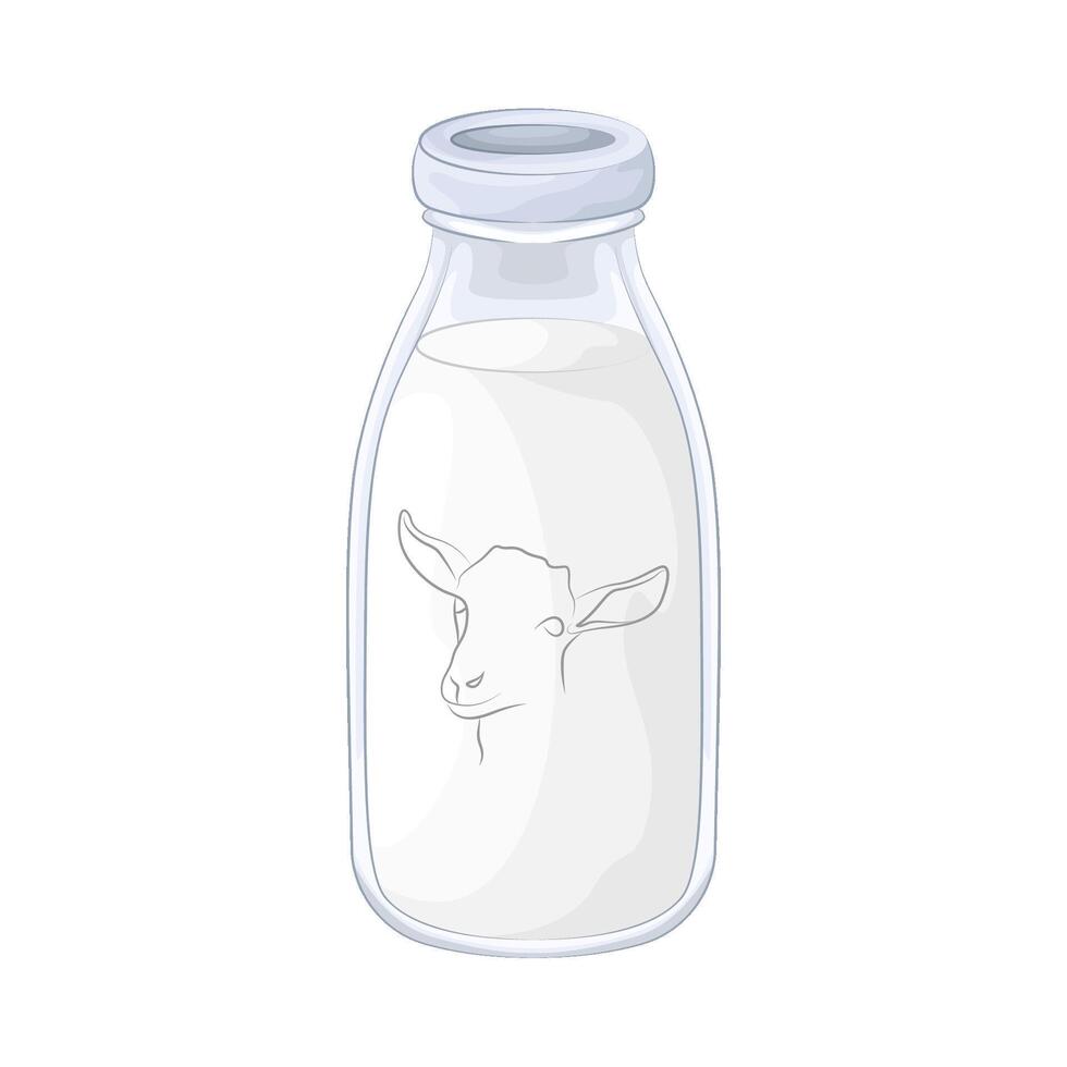 Illustration of milk bottle vector